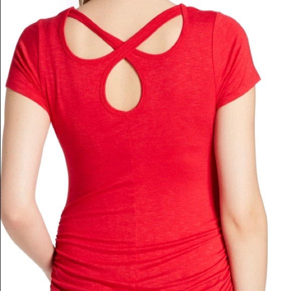 Jessica Simpson Cross-Back Maternity tee NWT